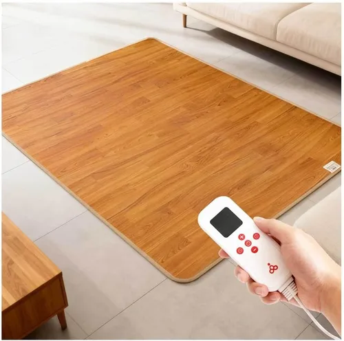 Miniatura 11 de Tapete calefactable radiante infrarrojo con calefacción eléctrica, con 60 ajustes de calor, protección contra sobrecalentamiento, 12 horas de Gris