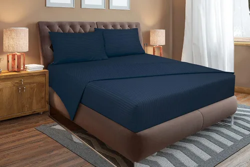 Miniatura 6 de ROYALE LINENS Juego de sábanas individuales de 3 piezas, microfibra suave cepillada 1800, 1 sábana bajera, 1 sábana encimera, 1 funda de almohada