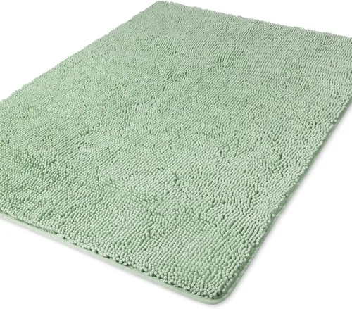 Miniatura 9 de Yeaban Alfombra de pasillo de baño de 24 x 72 pulgadas, antideslizante, alfombra de baño larga de felpilla gruesa, absorbente y lavable, alfombra