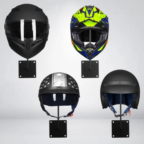 Miniatura 4 de ILM Soporte para Casco con Gancho y Perchero Soporte para Casco Montaje en Pared Perchero para Chaqueta Accesorios para Motocicleta
