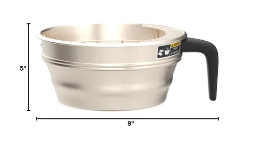 Miniatura 2 de Bunn 20216.0000 - Ensamblaje de embudo con mango de acero inoxidable negro, plateado