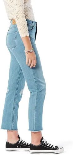 Miniatura 2 de Signature by Levi Strauss & Co. Gold Vaqueros rectos de tiro alto para niña