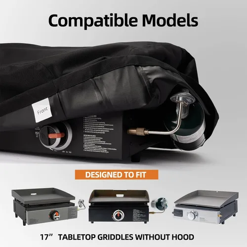 Miniatura 7 de NOELIFE - Funda para parrilla Blackstone de 17 pulgadas sin capucha, accesorios para parrilla Blackstone de 17, el cilindro de combustible