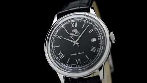 Miniatura 11 de Orient Bambino Ver. 2' Reloj de vestir automático japonés de acero inoxidable y cuero para hombre