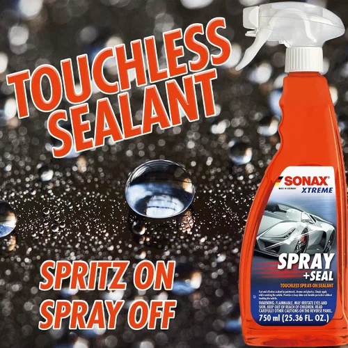 Miniatura 2 de SONAX Profiline Spray + Seal Sellador hidrofóbico rápido Protección rápida de pulverización y enjuague para pintura, plástico y caucho Mejora