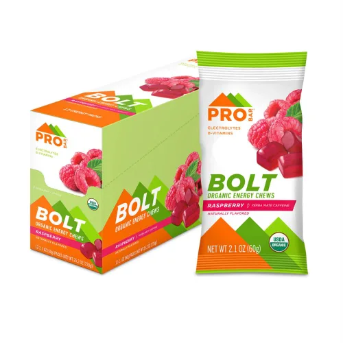 Miniatura 13 de Probar - Masticables energéticos orgánicos Bolt, explosión de bayas, sin OMG, sin gluten, certificado orgánico USDA, saludable, energía natural