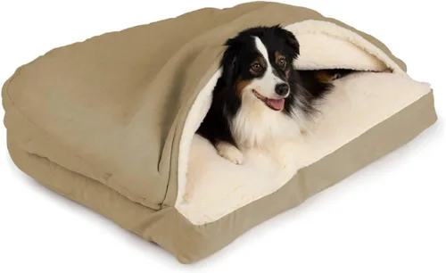 Miniatura 20 de Snoozer Pet Products Cama de lujo para perros estilo cueva rectangular con microserraje, pequeña, antracita