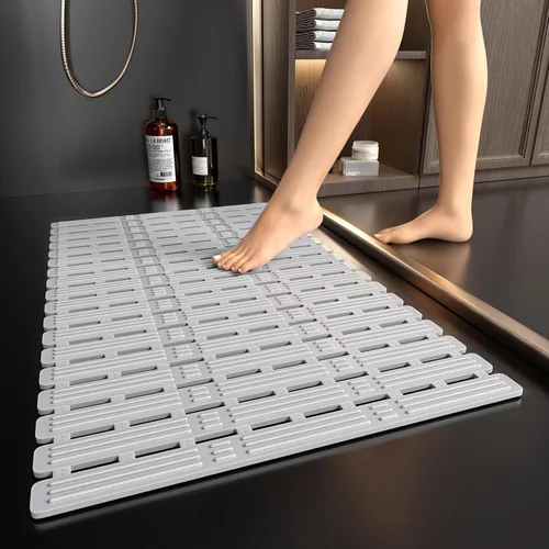 XIYUNTE Alfombrilla de Ducha Antideslizante Antimoho para Personas Mayores - Alfombra de Baño de 68x40cm Alfombrillas de Ducha Antideslizantes para