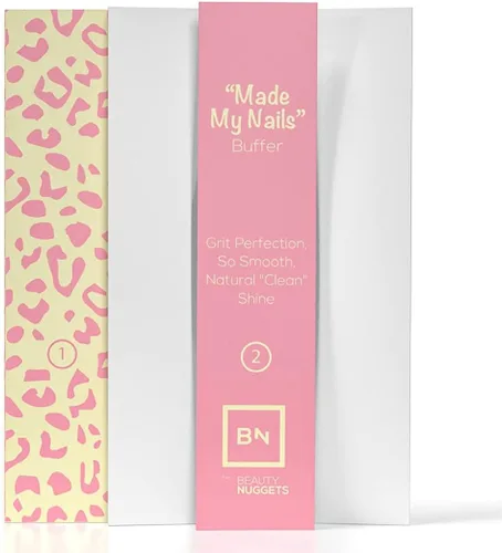 Miniatura 7 de Made My Nails Buffer, Ultimate Shine Bloque de pulido de uñas de 3 vías con lima de uñas profesional, grano 120/180, herramienta de manicura todo
