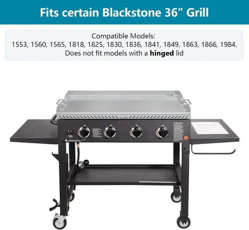 Miniatura 4 de Stanbroil Parrilla de gas de acero inoxidable de 36 pulgadas de repuesto para parrilla de gas Blackstone de 4 quemadores, parrilla superior plana