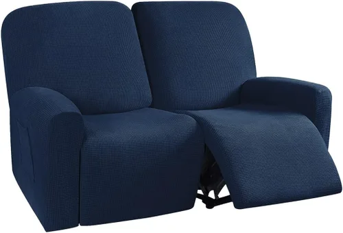 Miniatura 18 de vctops Fundas elásticas resistentes al agua, para sofá reclinable, suaves y lisas, con correa elástica antideslizante, protector de muebles