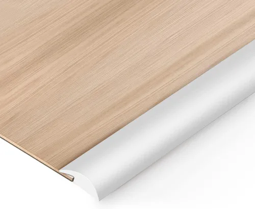 Miniatura 11 de BNELL Tira de molduras para bordes de alfombras y pisos, Tira de transición de piso autoadhesiva de PVC, Umbrales para puertas con una altura menor