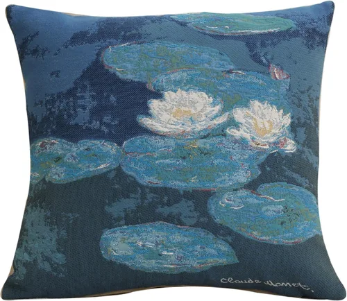 Miniatura 13 de Charlotte Home Furnishings Inc Monet's Japanese Bridge - Funda de almohada de 18 x 18 pulgadas, funda de cojín decorativa para sofá, sofá y cama