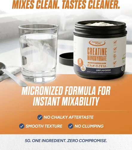 Miniatura 8 de Polvo de Creatina Monohidrato – Apoya la Energía, la Salud del Cerebro y los Músculos, y la Recuperación para Hombres y Mujeres - Sin Gluten y Sin
