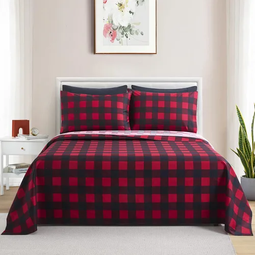 Miniatura 4 de Marina Decoration Ropa de cama ultra suave y sedosa con bolsillo profundo, rayón derivado de bambú para todas las estaciones, juego de sábanas de 6