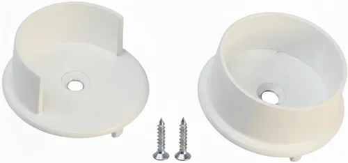 Miniatura 5 de 1 par para soportes de extremo de tubo de armario de 1 5/16" de diámetro (cromo pulido)