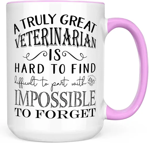 Miniatura 13 de Regalos de agradecimiento para veterinarios – A Truly Great Veterinarian is Hard to Find Taza de café, el mejor regalo de jubilación veterinaria