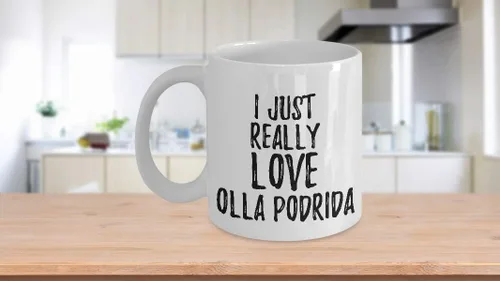 Miniatura 3 de Olla Podrida - Taza divertida para amantes de la comida, regalo de adicto con la frase "I Just Really Love Coffee Tea Cup", grande de 15 onzas