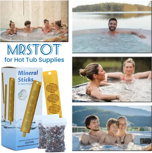 Miniatura 6 de Natuer - Barra mineral para bañera de hidromasaje, cartucho de filtro mineral para bañera de hidromasaje, 2 varillas para bañera de hidromasaje