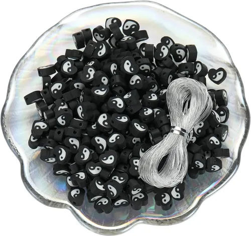 Miniatura 58 de 100 piezas de cuentas espaciadoras de arcilla polimérica de animales para joyería de mujer, pulseras, collares, aretes, accesorios de bricolaje