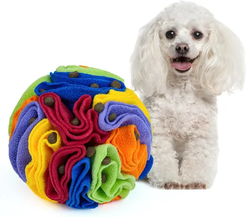 Miniatura 26 de Pelota de olfateo para mascotas, bola interactiva para perros ciegos, entrenamiento para aliviar el estrés, juguetes de enriquecimiento para perros