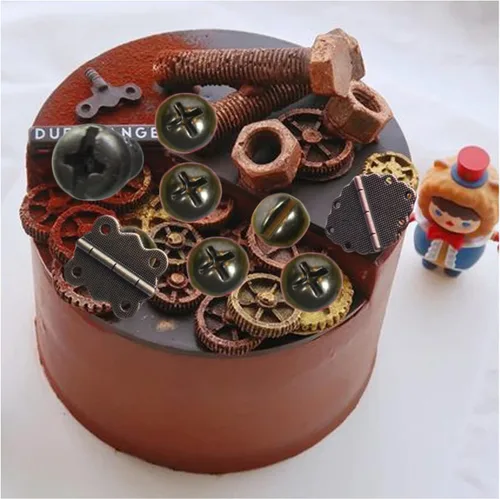 Miniatura 6 de ZiXiang Herramientas manuales de silicona, herramientas de construcción, moldes de fondant, tuercas de tornillo, bisagra, moldes de caramelo
