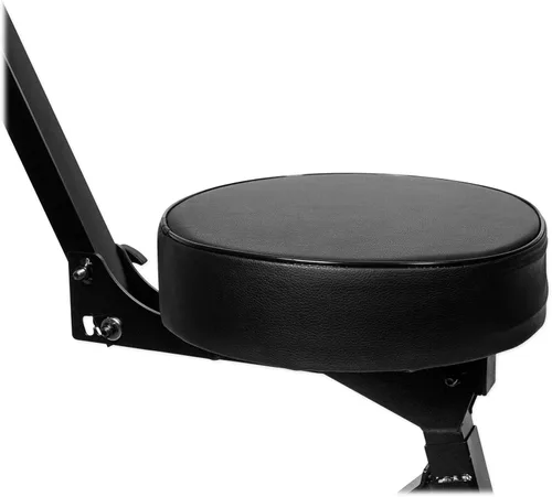 Miniatura 8 de Rockville RDS42 - Silla de guitarra DJ portátil ajustable con respaldo acolchado Foldable Steel Frame, 12" Padded Seat, Footrest, 300 lb Capacity