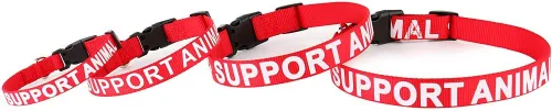 Miniatura 3 de Plutus Pet Collar de animal de soporte, impreso en letras grandes en correas de nailon, evita accidentes al advertir a otros de tu perro