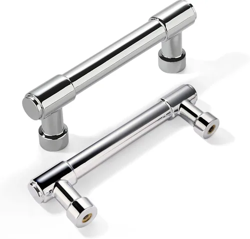 Miniatura 102 de khtumeware - Juego de 2 tiradores grandes para gabinete, diámetro 1-3/4 pulgadas, zinc resistente, para cajones, puertas y tocadores, color latón