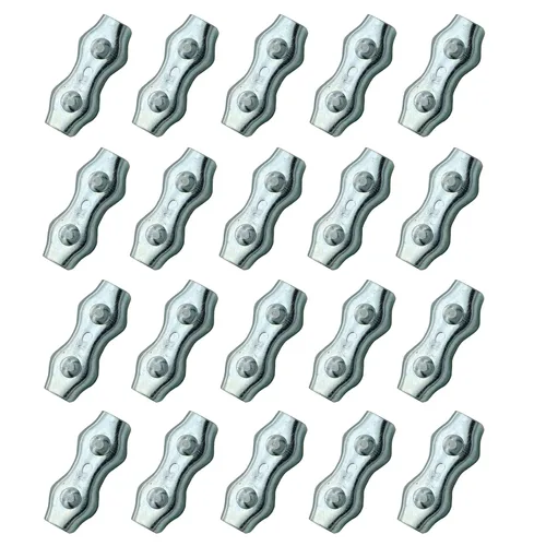 Miniatura 4 de Conectores de cuerda polivinílicos M5, conectores de acero galvanizados empalmador de alambres para alambres eléctricos de las cercas (10)