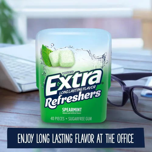 Miniatura 6 de EXTRA Chicle de menta verde Refreshers, 40 unidades (paquete de 6)