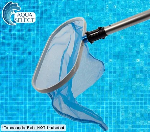 Miniatura 4 de Aqua Select Rastrillo de hojas de alta resistencia con malla ultra fina Elimina hojas y desechos para piscina enterrada, piscina sobre el suelo