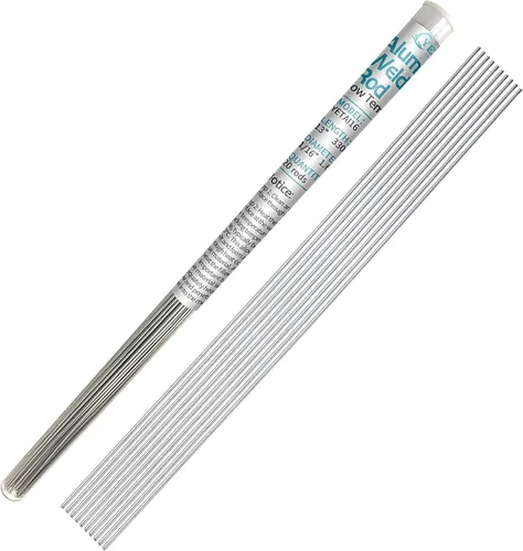Varilla de soldadura de aluminio 1/16 para antorcha de propano, varillas de soldadura de aluminio con núcleo de fundente, sin necesidad de flujo,