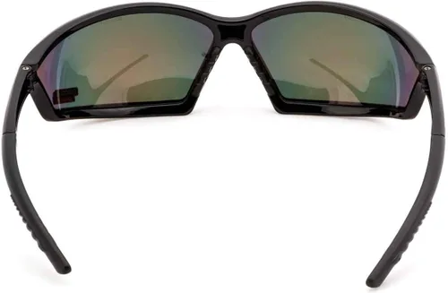 Miniatura 3 de Lincoln Electric Gafas de seguridad para exteriores Lente espejo reflectante Anti arañazos Marco negro K2971-1