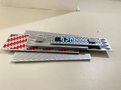 Miniatura 8 de Rocket Reloj de pared digital 3D "Colección de diseño especial de reloj de pared 2023