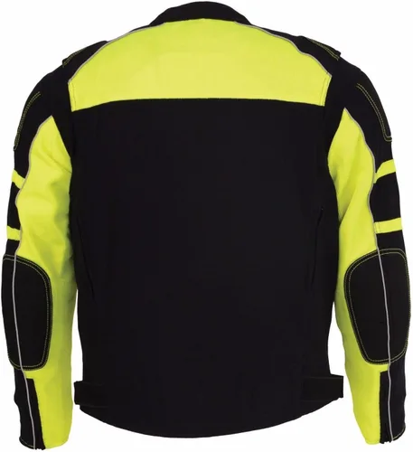Miniatura 3 de De los hombres moto negro/verde malla chamarra de montar w/chaqueta Lluvia extraíble Liner Regular), s, Regular