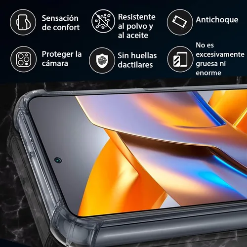 Miniatura 3 de USTIYA Funda para Xiaomi Poco M5s/Redmi Note 10s 4G/Redmi Note 10 4G Funda Transparente TPU Cuatro Esquinas Funda Protectora Transparente Suave