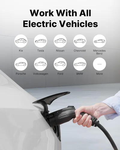 Miniatura 5 de Autel MaxiCharger - Cargador EV de nivel 2 de hasta 40 amperios, 240 V, estación de carga rápida para vehículos eléctricos para interiores y Blanco