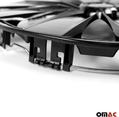 Miniatura 8 de OMAC - Juego de 4 tapas de buje ABS negras de 16 pulgadas, tapas para Rines 16, fundas de rueda premium de 16 pulgadas, juego de cubiertas