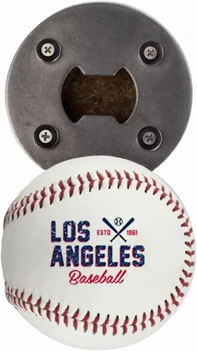Miniatura 26 de Abrebotellas Chicago C, hecho de una pelota de béisbol real, el abrelatas de béisbol, captador de tapas, imán para nevera