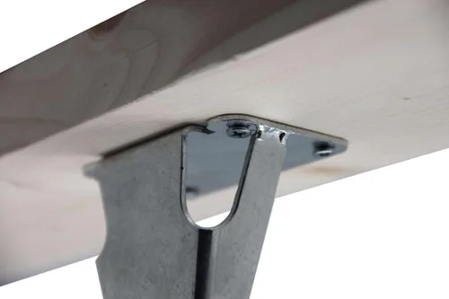 Miniatura 3 de KB Designs Patas de soporte central de altura ajustable para marco de cama, juego de 4, color plateado