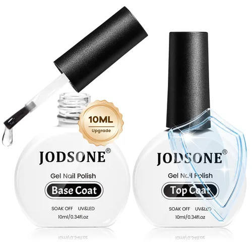 Miniatura 16 de JODSONE - Juego de 2 capas de gel de 0.3 fl oz sin necesidad de limpieza, acabado claro brillante de larga duración, no requiere remojo, requiere