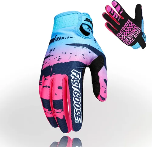 Miniatura 7 de Guantes de motocicleta transpirables y ligeros todoterreno para hombres y mujeres, ATV, BMX, MTB Racing
