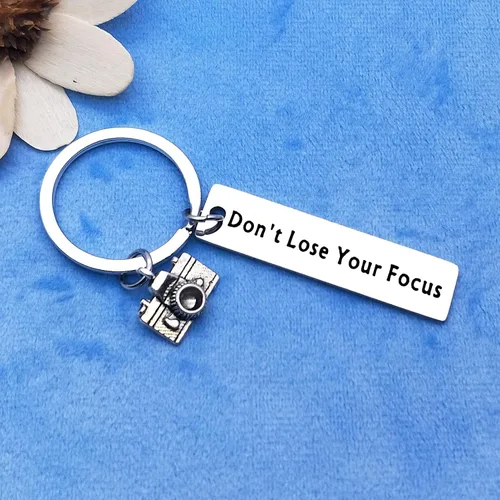Miniatura 4 de Llavero de regalo para fotógrafos, amantes de la cámara, llavero Don't Lose Your Focus, regalo de Navidad, graduación, cumpleaños, para fotografía