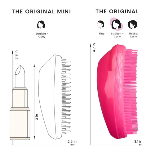Miniatura 7 de Tangle Teezer - Cepillo original para desenredar , 1, Rosado Rosado Fizz