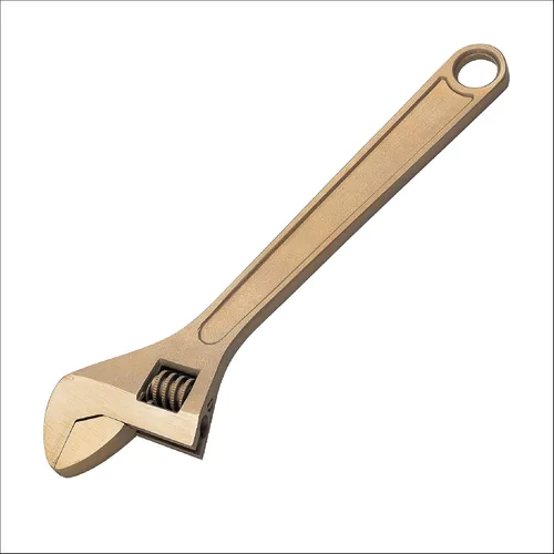 Miniatura 8 de CS Unitec Llave ajustable sin chispas y no magnética Herramienta de bronce de aluminio de 6 pulgadas, certificado TUV y libre de berilio
