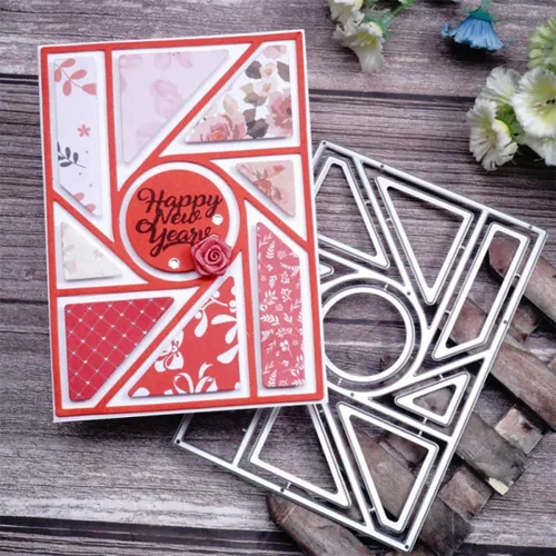 Miniatura 29 de Troqueles de corte para hacer tarjetas de papel, marco de fondo de Navidad 3D, plantillas de metal, herramientas de álbumes de recortes, plantilla