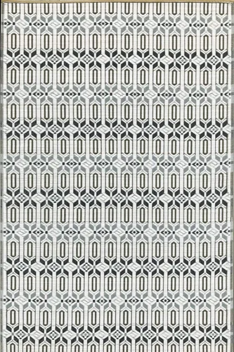 Miniatura 18 de Mad Mats® Alfombra geométrica para exteriores, tapete de plástico reversible (4 x 6 pies, tejido de cesta, piedra blanca)