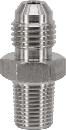 4AN AN4 macho acampanado a 1/8 NPT macho adaptador de unión conector de manguera de freno de acero inoxidable, adaptador de acoplamiento de freno y