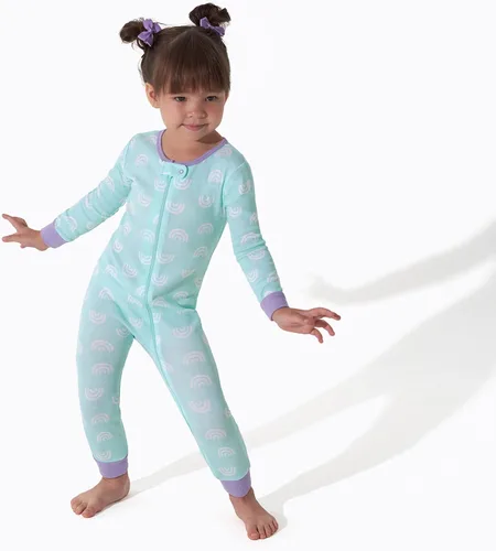 Miniatura 2 de Onesies Brand Pijama de algodón de una pieza de ajuste cómodo para niñas